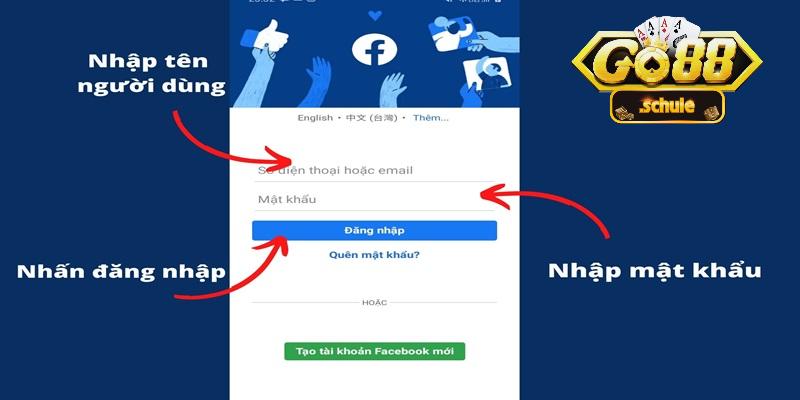 Không nên ghi nhớ Go88 đăng nhập fb